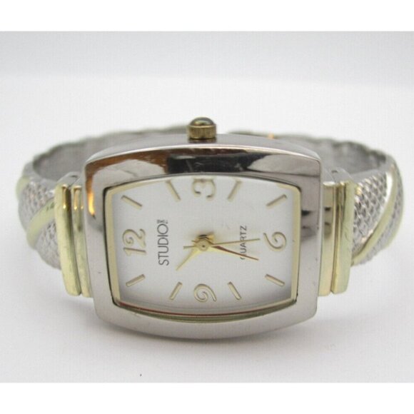 Women Studio Time Quartz WR Analog 24mm Bangle Watch (H570) "New Battery" - Picture 1 of 5